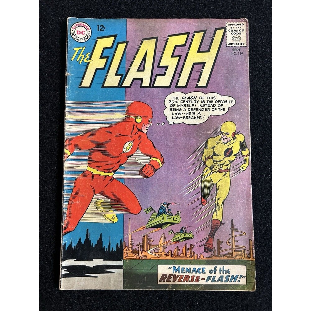 The Flash #139 DC Comics Sept. 1963 1st App Reverse-Flash SEE-PICS S-1